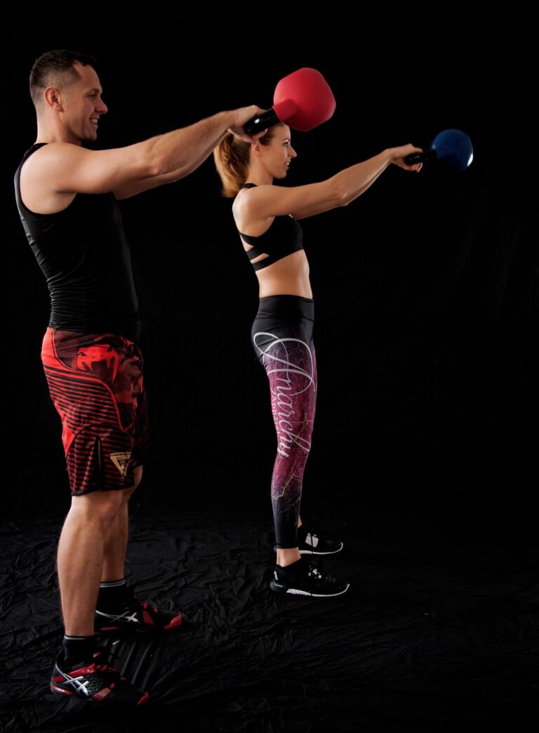 Kettlebell workout at Forgenix Fitness center in Hyderabad